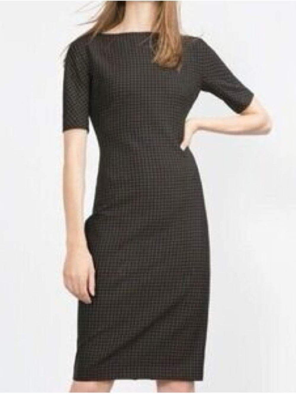 Zara Checked Tube Dress, Size S